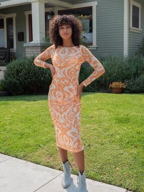 Find Me Now- Creamsicle swirl dream on dress